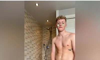 Hot Twink Jerksoff After Football