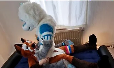 Matthew Fox Invited Snauwflake To Test His New Couch - ( Furry / Fursuit / Murrsuit)