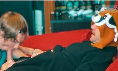 I Blow My Friend While He Is Chilling In His Tanooki Pyjamas