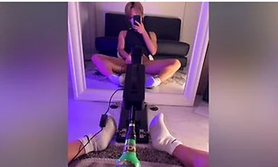 Japanese Boy Fap With Piston Machine