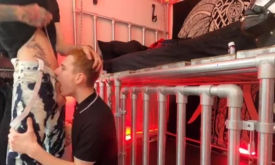 Skinhead boys boots and cock sucking face cum