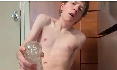 Teen 18+ Boy Uses Sex Toy First Time