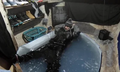 Wet skater boy david