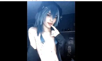 Gay Femboy Play With His Tummy & Dick