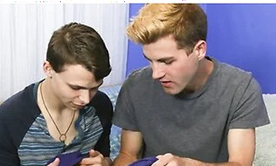 Innocent Boy Austin Xanders Takes His Big Step Bros Giant Throbbing Cock And Hot Jizz