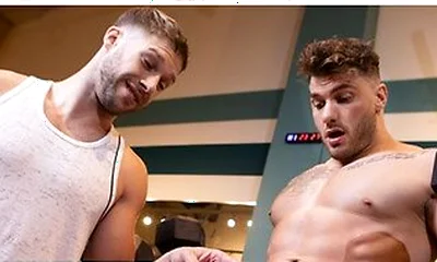 William Seed Pounds Arno Antinos Hole After A Steamy Squat Rack Tease At The Gym