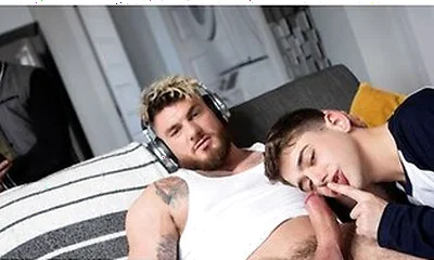 Joey Mills Gets His Tight Hole Pounded All Over The House By Bruce Huxley And William Seed