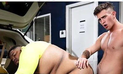 Trevor Brooks And Shadow Heat Up The Car With Santana Xxl For A Steamy Threeway Adventure