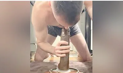 Sloppy Deepthroating And On Dildos