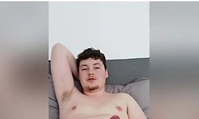 Horny, Vocal Boy Edging His Fat Cock To A Juicy Finish