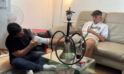 Master pablo feet socks serving