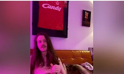 Hot Skinny Boy Jerks His Thick Cock On The Couch And Cums For You