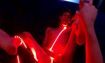 Blake Mast In Trace Gets A Lit-up Ass!