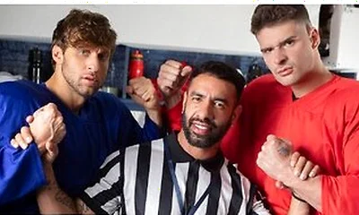 Malik Delgaty And Dom King Settle Their Differences By Double Penetrating Referee Mateo Zagal