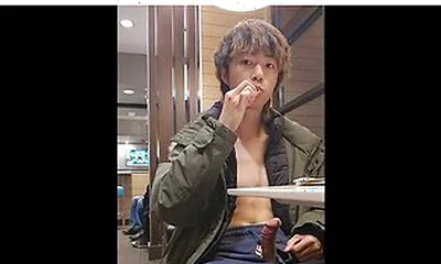 College Student 18+ Masturbating At Mcdonalds And Cum A Lot