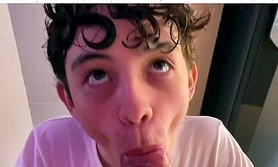 White Boy Covered In Cum In The Kitchen