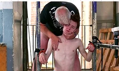 Servicing Hard Master : Stepdaddy Trains His Subs Throat With Dildo