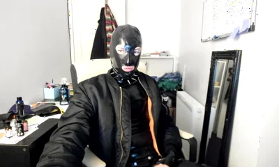 British rubber boy handjob